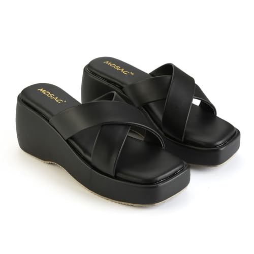 MOSAC Fashion Sandal Casual Platform Wedges Heels SandalsWith Comfortable Sole For Womens & Girls