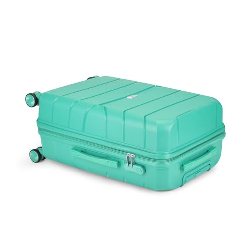 Image of VIP Pristine Hardsided 8 Wheel Polypropylene (Pp) Spinner Suitcase With Large Expander,Combination Lock And 5 Years International Warranty (Aqua Blue, (Cabin+Medium+Large)), 60 Cm