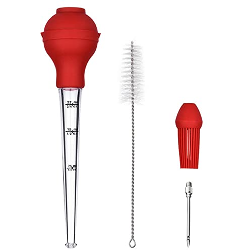 ARTIBY Baster Syringe, Turkey with Brush for Barbecue Roasting | Bulb Baster Set with Cleaning Brush for Cooking Basting Meat Poultry Chicken Beef