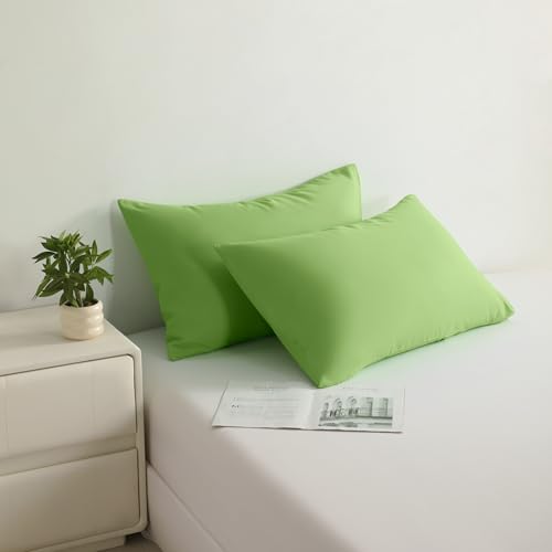 BEDSUM Standard Microfiber Envelope Pillowcases - 2-Pack, 20x26, Sage Green by BEDSUM - Used condition - Image 4