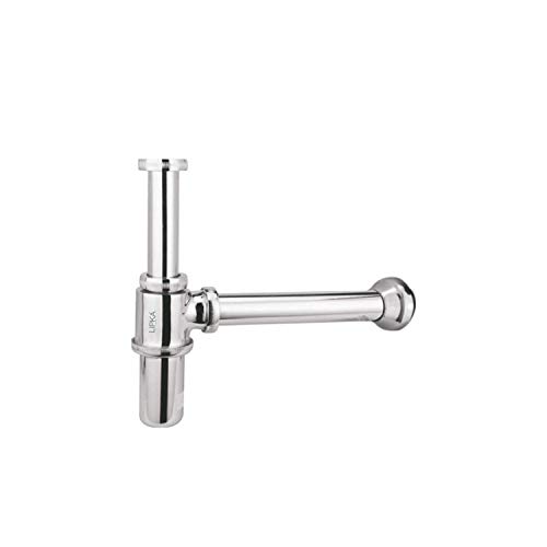 Lipka-Full-Brass-Bottle-Trap-Arc-7-Inches Full Brass Bottle Trap