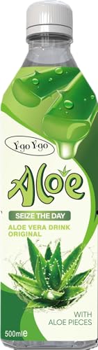 Y-go Y-go Aloe Vera Drink Original 500ml – Refreshing Aloe Vera Juice with Real Aloe Pieces | Natural Hydrating Beverage | Healthy Drink | (Pack of 12) - Image 4