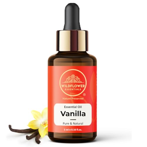 Image of Vanilla Essential Oil (Vanilla planifolia) Pure | Non-Sticky | Lightweight | Steam Distilled | All Skin Type | Men & Women (5ml)