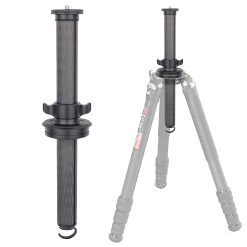 EVUMO TZ4 Tripod Center Column, 20'' Extension Ploe for XT9S Carbon Fiber Bowl Tripod, 1/4