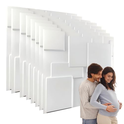 Paneles de pared 3D autoadhesivos de PVC con textura pintable para salón