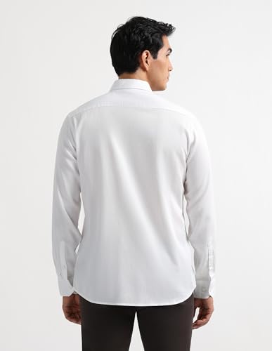 Image of Arrow Striped Slim Fit Mens Casual Shirts - 100% Cotton, Breathable & Comfortable, Full Sleeves Shirts for Men