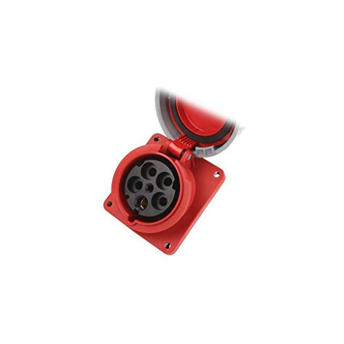 Connecteur alimentation AC triphasées avec socle femelle 125A PCE étanche et robuste