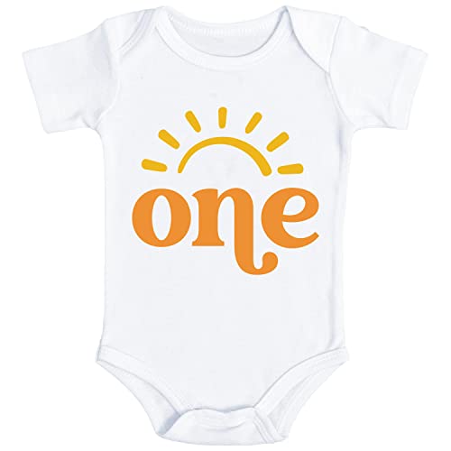 One Sun Shirt, First Trip Around The Sun Birthday Shirt, Space 1st Birthday Onesie one Piece Bodysuit, 1st Birthday Boho Gender Neutral Bday Outfit, Medium2