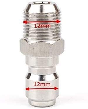 Raccordi filettati Adattatori Accoppiatori rapidi 1/4" Connettore rapido ad alta pressione in ottone Adattatore per rondella per auto Pistola ad acqua Accoppiatori idraulici Giunti per irrigazione da
