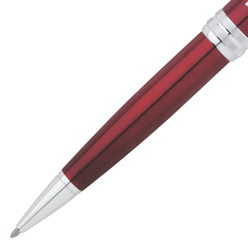 Image of Cross Coventry Red Lacquer Refillable Ballpoint Pen - Medium Point, Black Ink, Presented in a Luxury Gift Box