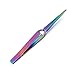 AAPROTOOLS Stainless Steel Multi Rainbow Color 3D Eyelash Extension Tweezers X Type FINE Point 4.5