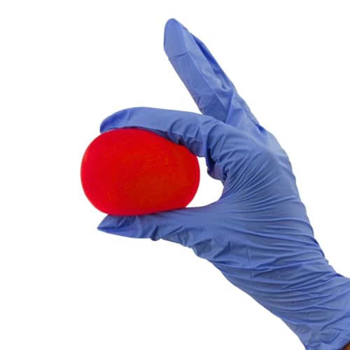 Image of Silicone Hand Exercise Ball - Small Size, Red - Soft Resistance Therapy Ball for Grip Strength, Stress Relief & Finger Exercise - Pack of 1