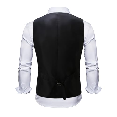 Men's Sequin Suit Vest Fashion Shiny Waistcoat Notch Neck Formal Sparkly Glitter Dress Vests for Wedding Party Prom3