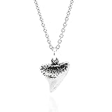 Sharks Tooth Sterling Silver Necklace 18'