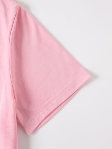 Girl's Heart Print T-Shirt Short Sleeve Tee Cute Casual Top4