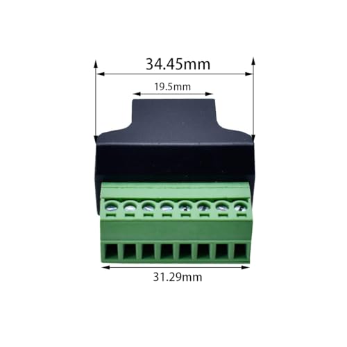 Adaptador RJ45 Hembra a Terminal de Tornillo 8 Pines x4 miniatura 2