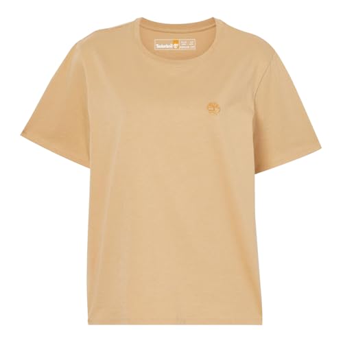 Timberland Camiseta de Manga Corta Dunstan para Mujer, Botas de Trigo Ligero, S