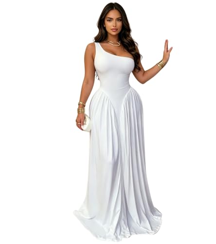 Image of PORRCEY Women's Sexy Rhinestone Mesh See Through Party Night Prom Dress