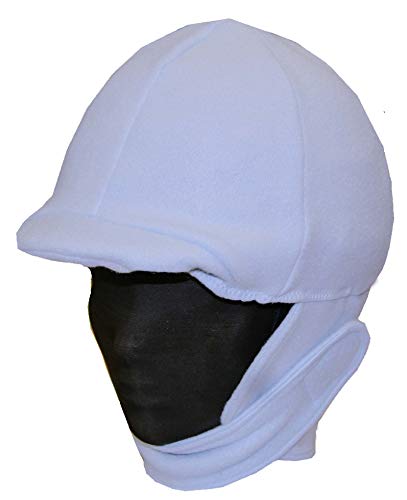 Light Blue Fleece Equestrian Helmet Cover