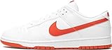 Nike Dunk Low Retro, Basketballschuhe für Damen, Weiß Würzig Rot, 40.5 EU