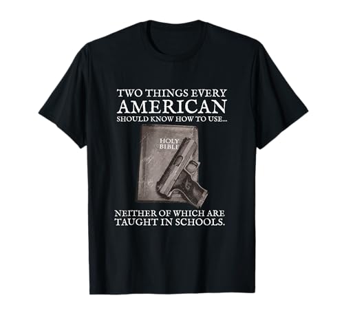 Bible and The 2nd Amendment Gun T-Shirt