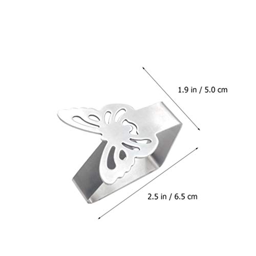 Hemoton 4Pcs Grampos Clipes Borboleta Flor Tampa de Tabela Toalha de Mesa Toalha de Mesa Em Estilo T