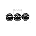 1.34 Inch 34mm Black Magnet, 3Pieces Magnets Toys with Bag, Hematite Magnetic Rattlesnake Egg.