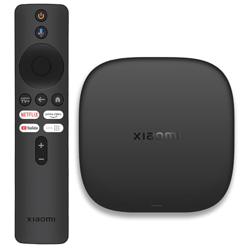 Xiaomi TV Box S 3rd Gen, 4K UHD, 2GB RAM + 32GB ROM, Dolby Vision & Atmos, WiFi 6, HDMI 2.1, Google TV, Schnelles Streaming, Schwarz