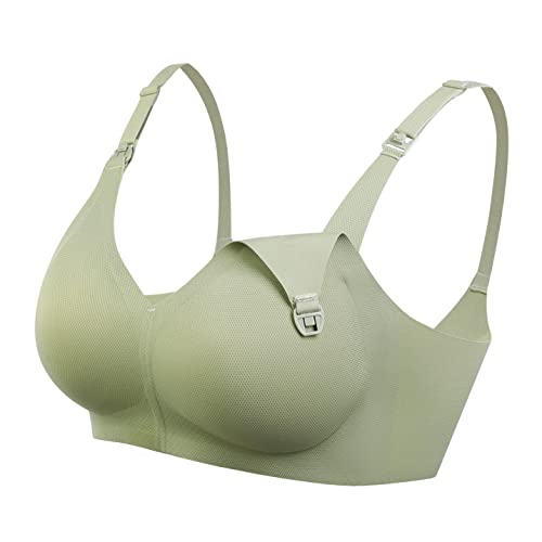 Orbescl Grossesse Soutien Gorge sans Fil d'allaitement Bra sous-vêtements Allaitement Amovible Boucle Femme Soutien Gorge de Maternité Confortable Push up Soutien Gorge Doux Brassière Cover