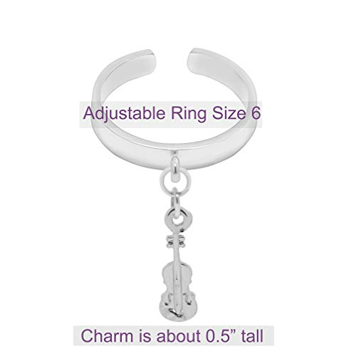 Image of Spinningdaisy Dangling Mighty Tiny Charm Adjustable Ring