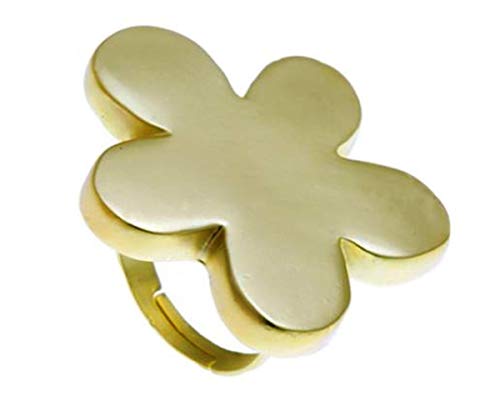 Preisvergleich Produktbild gehämmerter Blumenring verstellbar für Sie Blumenschmuck