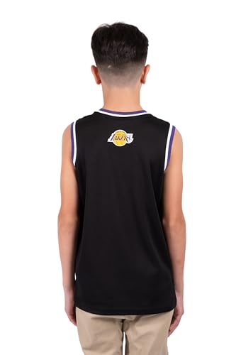 Image of Ultra Game Youth NBA Official Tank Top Mesh Sleeveless Muscle T-Shirt - Black