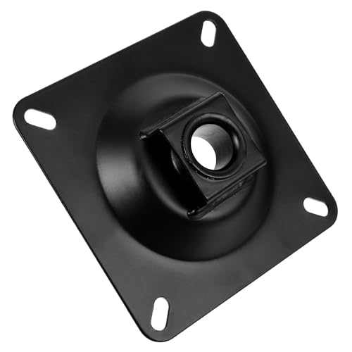 Base pivotante robuste en métal pour chaise de coiffure noire durable