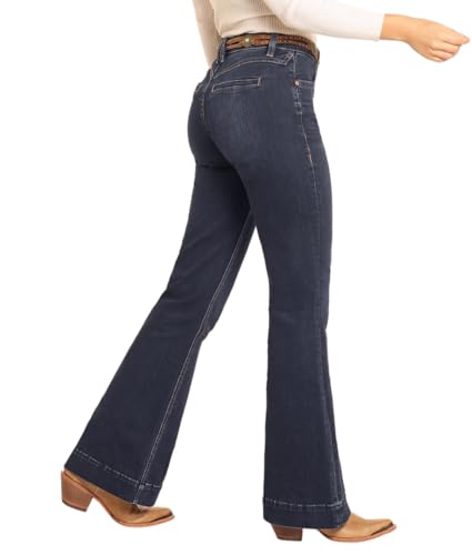 Rock & Roll Denim Women's High Rise Welt Pocket Trousers3