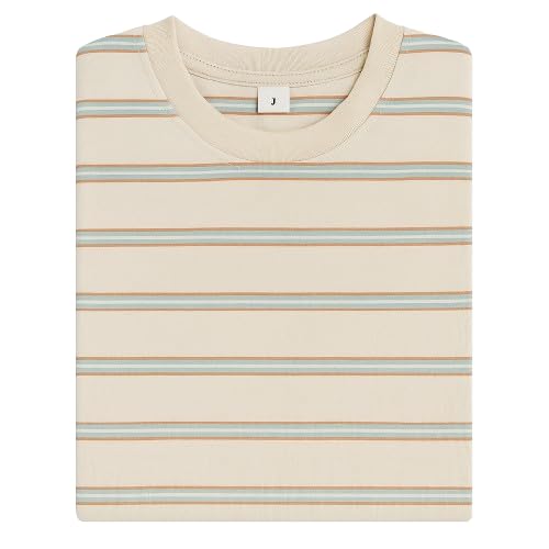 Image of Children's Striped Cotton T-Shirt, Classic Design, Multiple Colors, Age 1-7