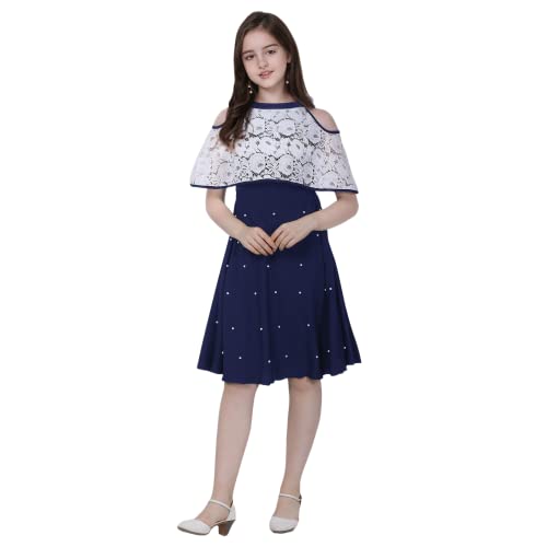 Image of Sheetal Associates Girls Midi Knee Length Half Sleeve Casual Dress