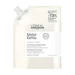 L’Oréal Professionnel Metal Detox Professional Shampoo, Protects Color-Treated Hair From Damage and Breakage, For Smooth, Strong & Shiny Looking Hair, Rich & Creamy Texture, Eco-Friendly Refill, 500ml