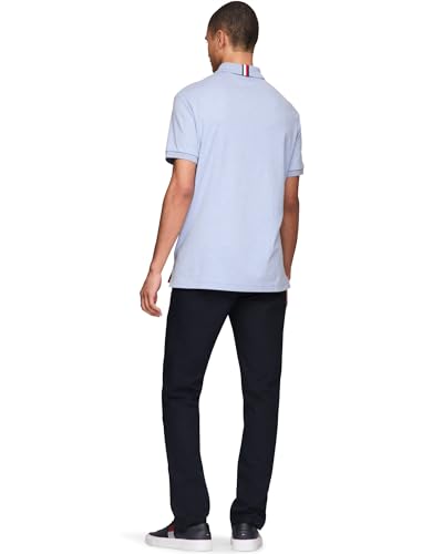 Image of Tommy Hilfiger Mens Short Sleeve Casual Polo Shirts in Regular Fit with Liquid Cotton