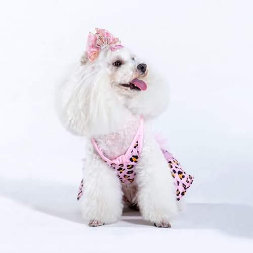 Image of CuteBone One Piece Dog Bikini Swimsuit Dress - Puppy Bathing Suit Costume for Small Dogs - Comfortable & Stylish Pet Clothes for Summer Pool, Beach & Play LTDB02M