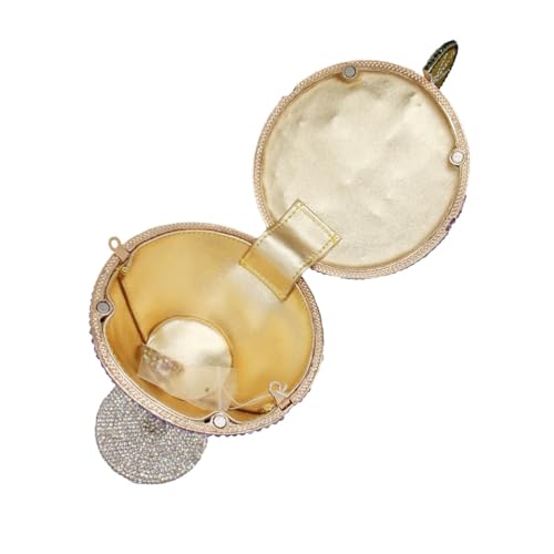 Image of Women Goblet Rhinestone Evening Bag Cocktail Cup Diamond Clutch Funny Crystal Prom Handbag Wedding Purse for Party
