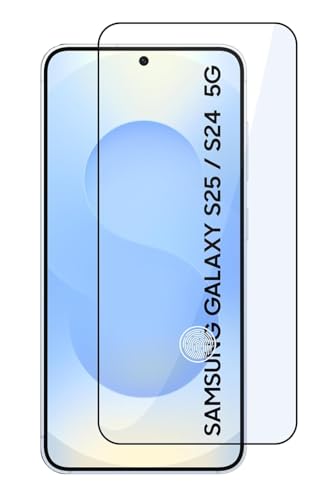 Image of HD (FingerPrint working) Tempered Glass Screen Protector Compatible for Samsung Galaxy S25 5G with Edge to Edge coverage and Easy Installation kit