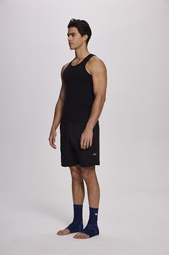Image of ABIRAM Ankle Brace for Men & Women - Adjustable Compression Sleeve with Wrap, Stability Support & Relief for Sprained Ankle, Plantar Fasciitis & Achilles Tendonitis - Breathable Running & Sports Gear