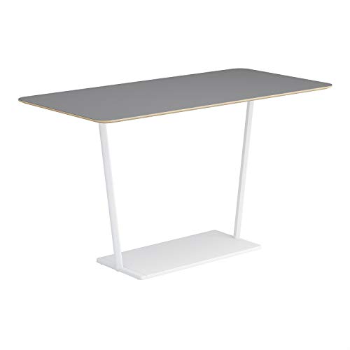 【メーカー配送・設置・組立】コクヨ ミーティングテーブル リージョン LT-RG189HSAAF32 角形 T字脚 ハイテーブル 幅180×奥行90×高さ100.4cm リノリウム天板 アッシュ/脚ホワイト