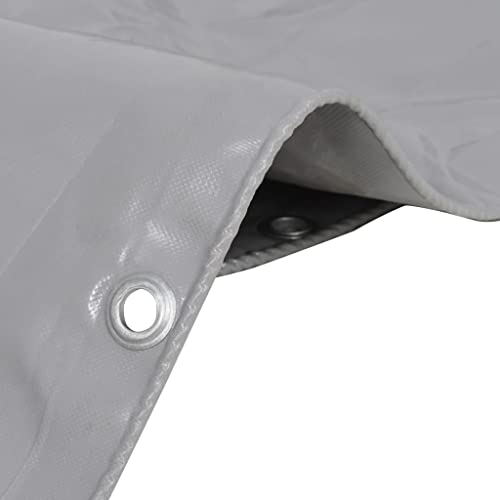 wenjingqi Lona 650 g/m² 4x5 m Gris,43814