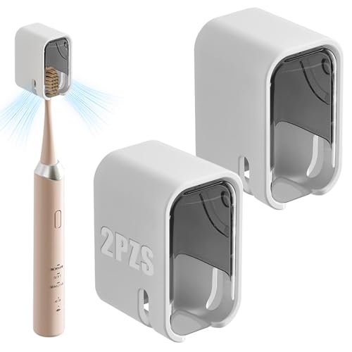 Reviews de Porta cepillos - 5 favoritos. 42 Portacepillos de Dientes,2 Piezas Porta Cepillo de Dientes para Baño Pared con Funda Impermeable,Estructura de Ventilación,Sin Perforación,Organizador de Cepillos de...