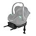 Kinderkraf MINK FX 2, Basisstation für Kindersitz MINK PRO 2, schneller ISOFIX-Einbau mit verstellbarem Stützbein, Quick Release-System, Montageanzeige, sicher und praktisch, Black