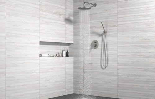 Image of Lava Odoro Modern Rain Shower System Faucet Set, SF104-BN