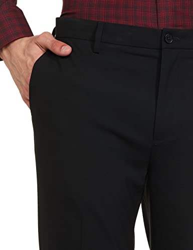 Image of Marks & Spencer Men Straight Fit Mid Rise Casual Pants