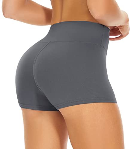 GAYHAY High Waisted Biker Shorts for Women - 8'/5'/3' Soft Black Spandex Shorts for Workout Volleyball Yoga Dance