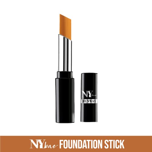 Image of NY Bae Almond Oil Infused Foundation, Concealer, Contour, Color Corrector Stick For Dark Skin - Runway Range - Backstage Vibe in Warm Tan 12